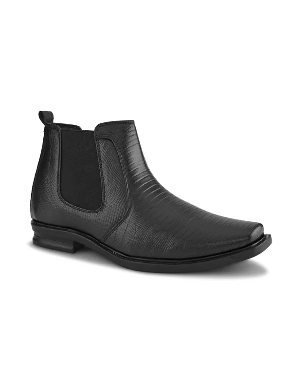 Black_Textured_Faux_Leather_Chelsea_Boots_for_Men