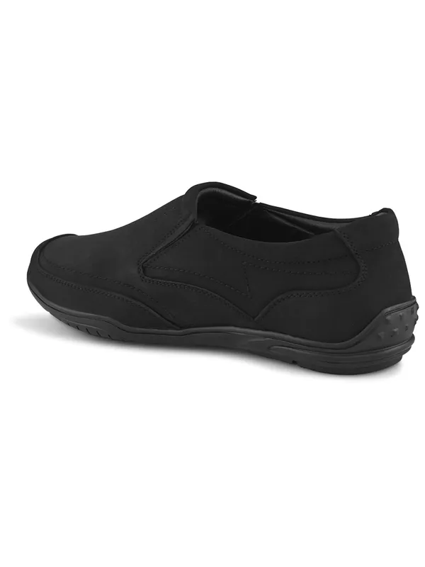 Black_Faux_Slip-On_Casual_Shoes_For_Men