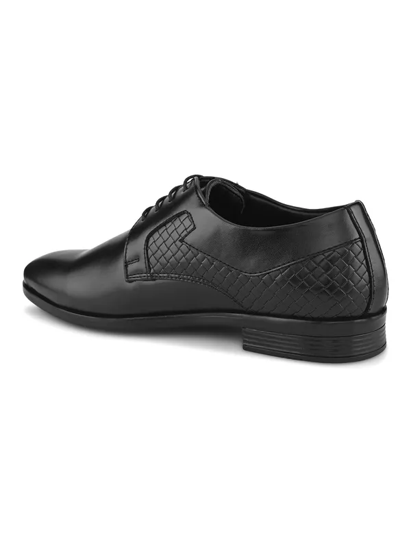 Black_Faux_Leather_Textured_Formal_Derby_Shoes_For_Men