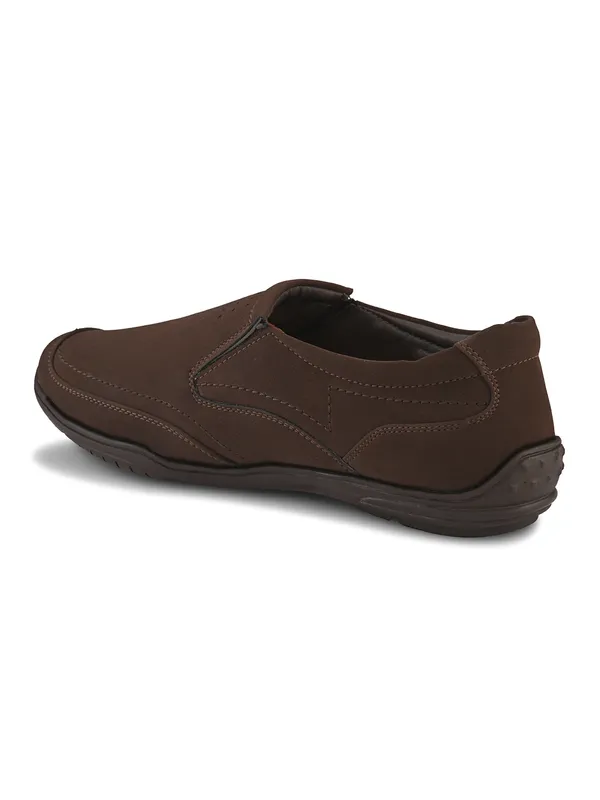 Coffee_Faux_Leather_Slip-On_Casual_Shoes_For_Men