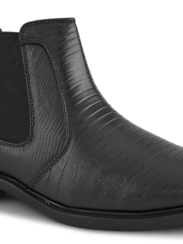 Black_Textured_Faux_Leather_Chelsea_Boots_for_Men
