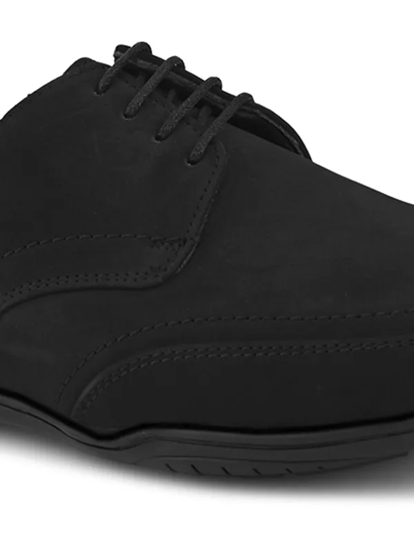 Black_Leather_Lace-Up_Casual_Shoes_For_Men