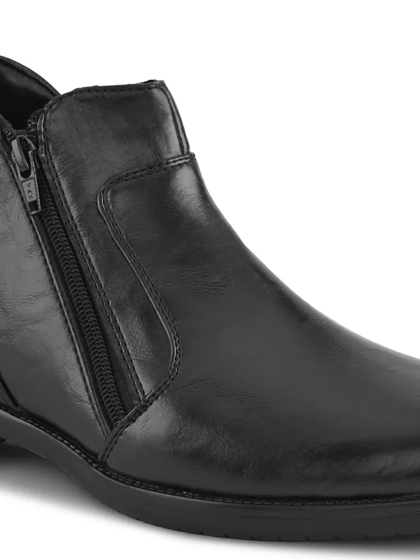 Black_Faux_Leather_Zip_Boots_for_Men