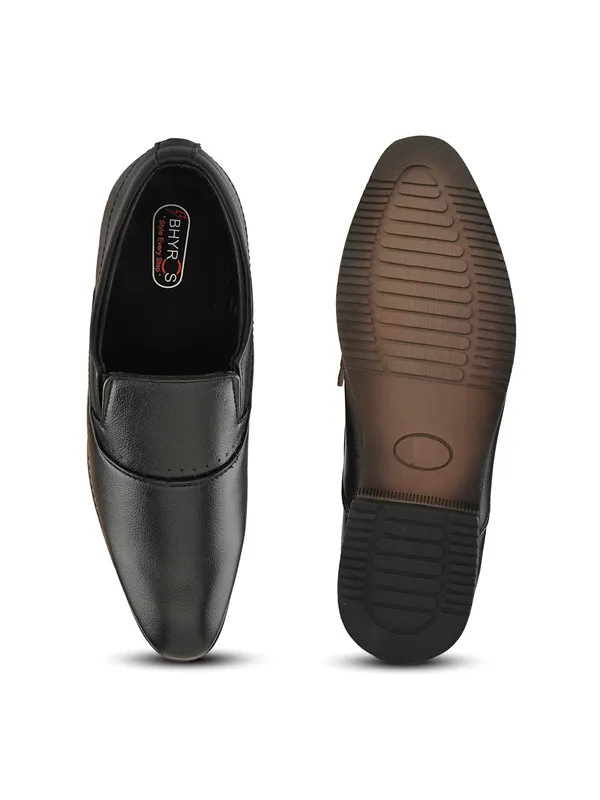 Black_Faux_Leather_Formal_Slip-On_Shoes_For_Men