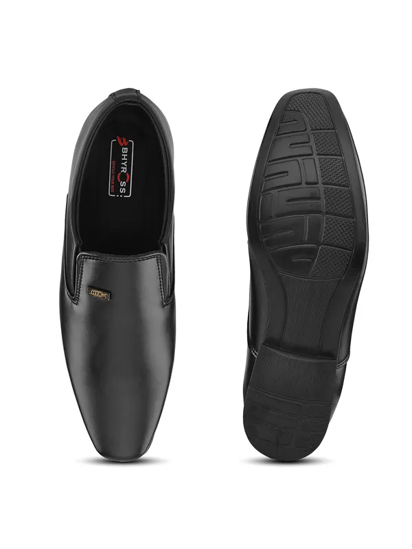 Black_Faux_Leather_Formal_Slip-On_Shoes_For_Men