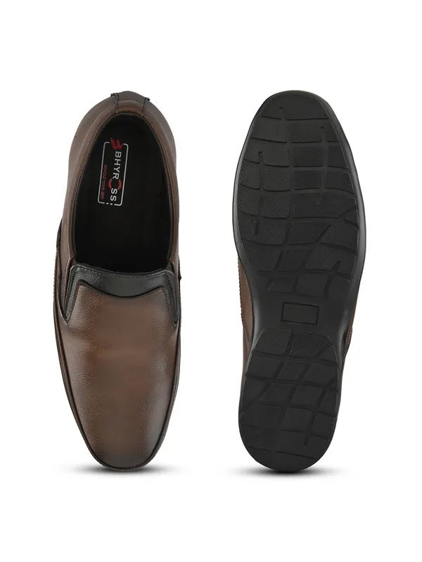 Brown_Faux_Leather_Formal_Slip-On_Shoes_For_Men