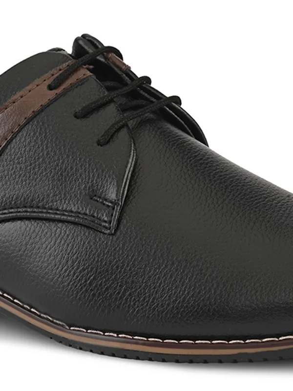 Black_Faux_Leather_Lace-Up_Formal_Derby_Shoes_For_Men