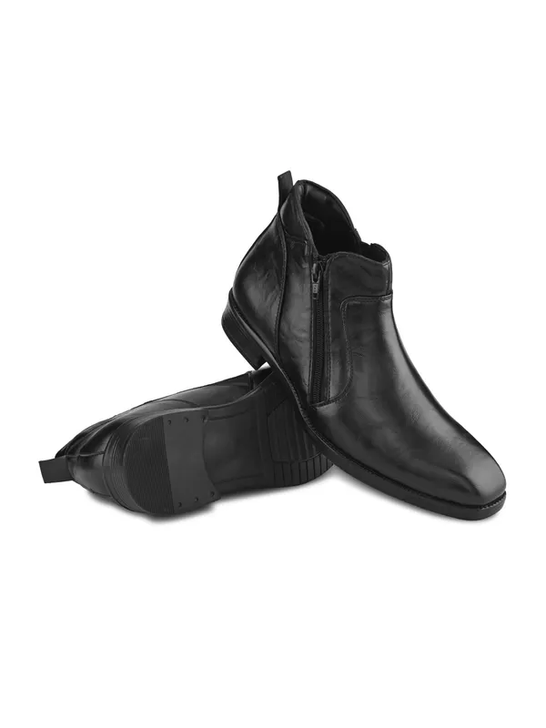 Black_Faux_Leather_Zip_Boots_for_Men