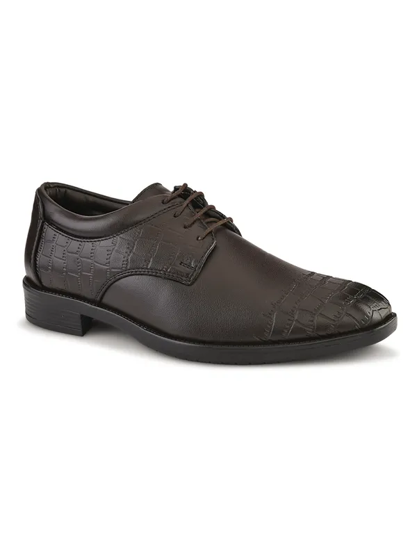 Brown_Leather_Crocodile_Embossed_Formal_Lace-Up_Shoes_For_Men