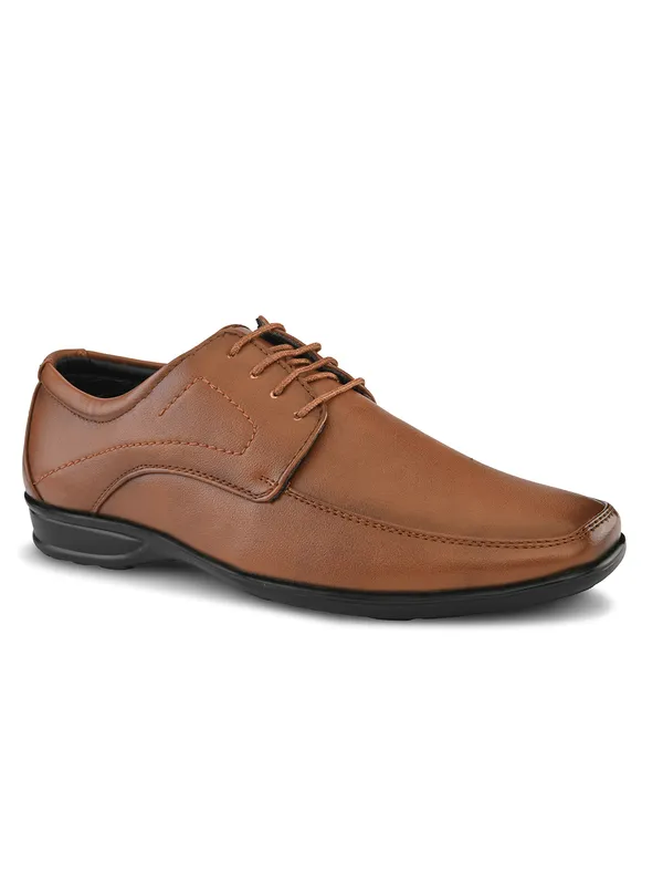 Tan_Leather_Formal_Lace-Up_Derby_Shoes_For_Men