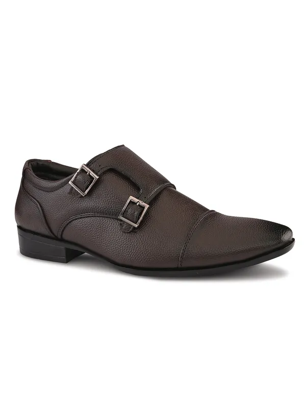 Brown_Leather_Double_Monk_Strap_Formal_Shoes_For_Men