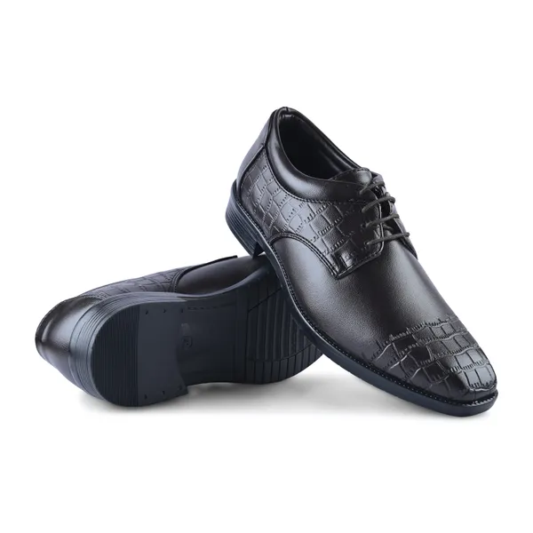 Black_Faux_Leather_Textured_Formal_Derby_Shoes_For_Men