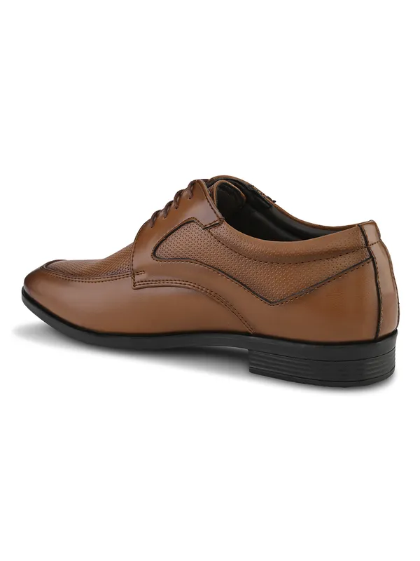 Tan_Leather_Textured_Formal_Derby_Shoes_For_Men