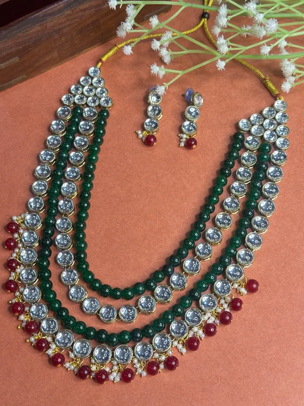 Four_Layer_Kundan_Beaded_Alloy_Metal_Copper_Plated_Jewellery_Set