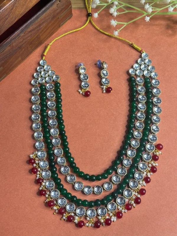 Four_Layer_Kundan_Beaded_Alloy_Metal_Copper_Plated_Jewellery_Set