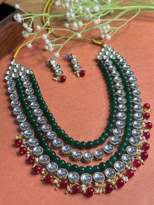 Four_Layer_Kundan_Beaded_Alloy_Metal_Copper_Plated_Jewellery_Set