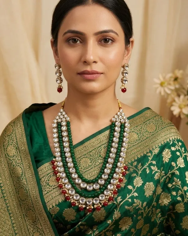 Four_Layer_Kundan_Beaded_Alloy_Metal_Copper_Plated_Jewellery_Set