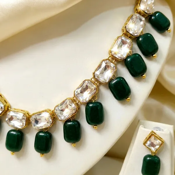 Antique_Green_Beads_And_Alloy_Jewellery_Set_For_Women_|_Necklace_And_Earings