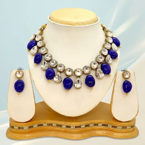Blue_Alloy_Copper_Jewellery_Set_For_Women