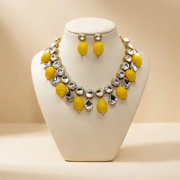 Yellow_Alloy_Copper_Jewellery_Set_For_Women