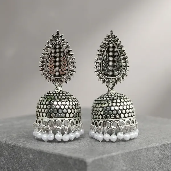 Silver_Jhumka_Brass_Jhumki_Earring