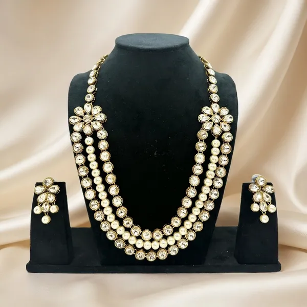 White_Alloy_Copper_Jewellery_Set_For_Women