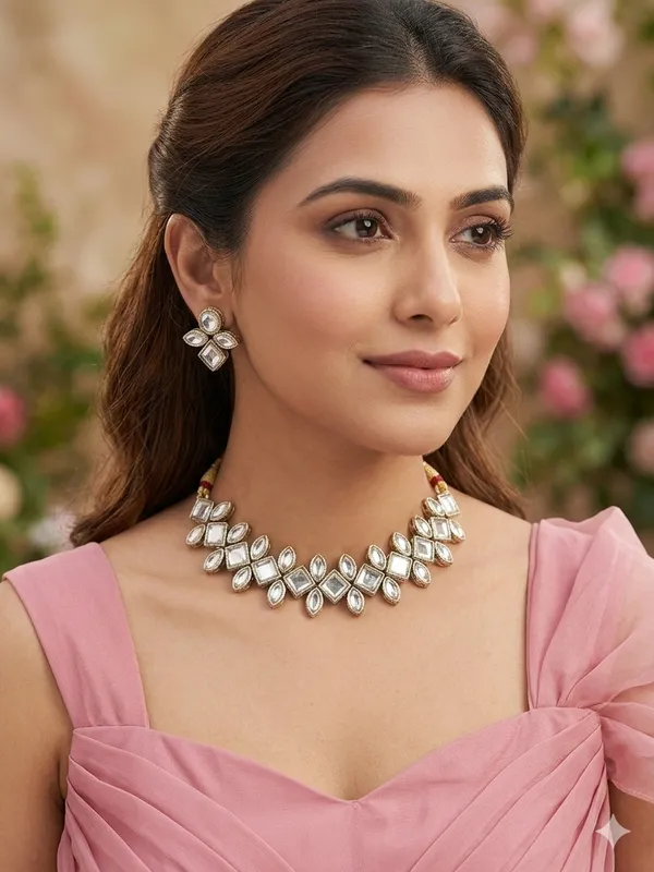 White_Alloy_Jewellery_Set_For_Women