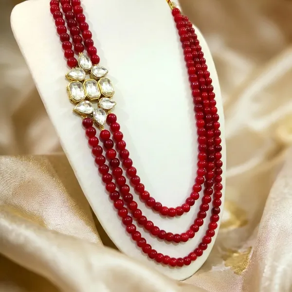 Three_Layer_Mahroon_Pearl_And_Kundan_Necklace_Set