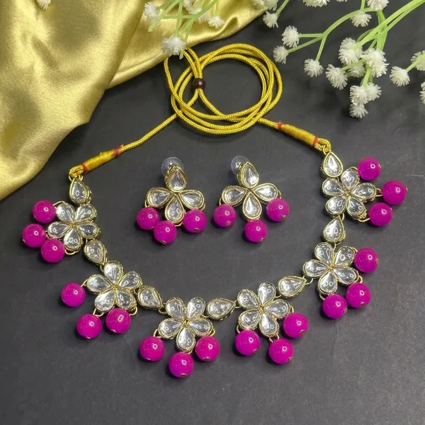 Pink_Alloy_Jewellery_Set_For_Women