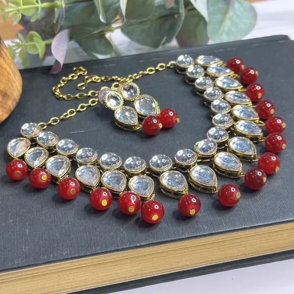 Maroon_Alloy_Copper_Jewellery_Set_For_Women