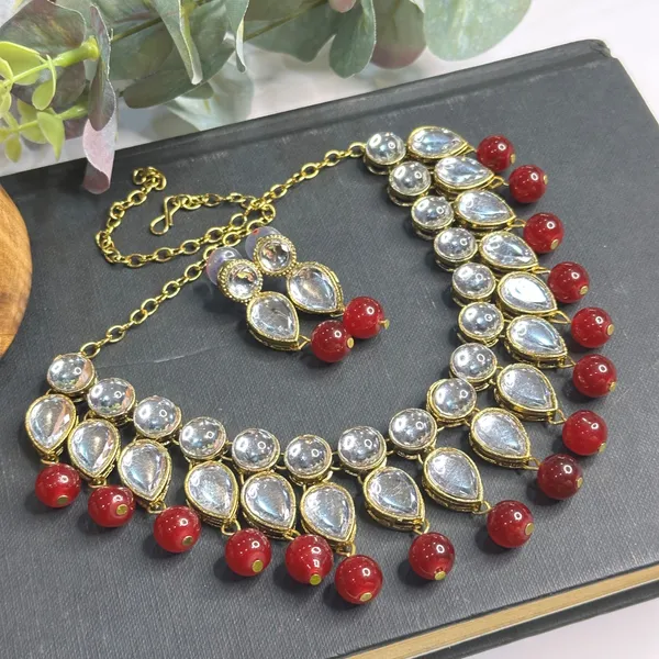 Maroon_Alloy_Copper_Jewellery_Set_For_Women