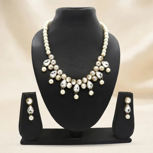 White_Alloy_Copper_Jewellery_Set_For_Women