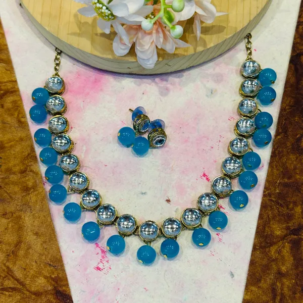 Blue_Alloy_Copper_Jewellery_Set_For_Women