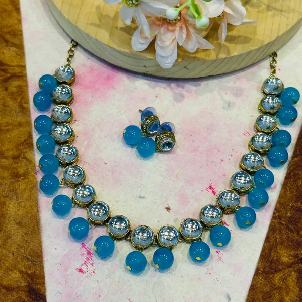 Blue_Alloy_Copper_Jewellery_Set_For_Women