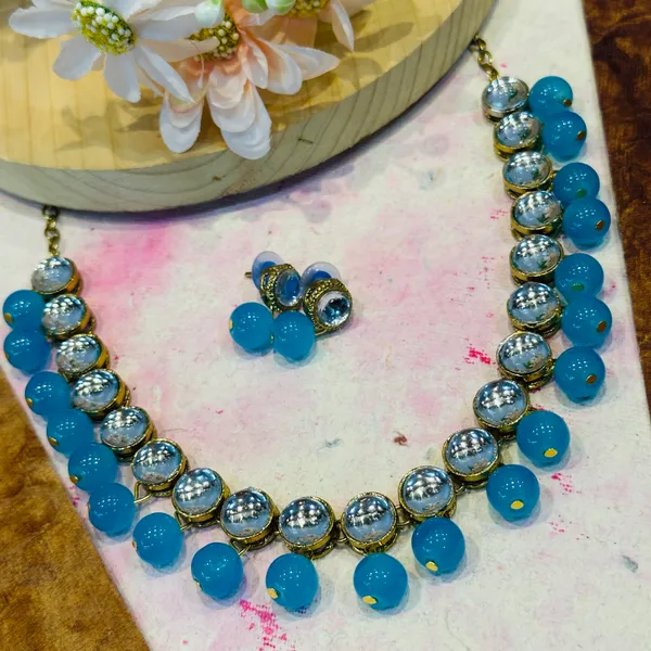 Blue_Alloy_Copper_Jewellery_Set_For_Women