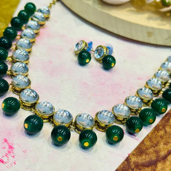 Green_Metal_Copper_Green_Jewellery_Set