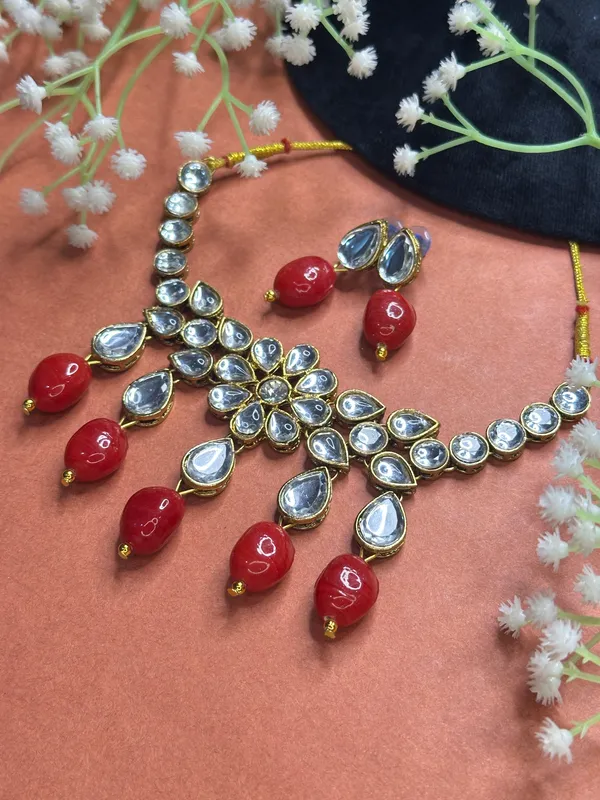 Maroon_Alloy_Copper_Jewellery_Set_For_Women