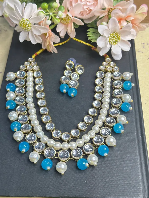 Alloy_Three_Layer_Blue_Jewellery_Set_For_Women
