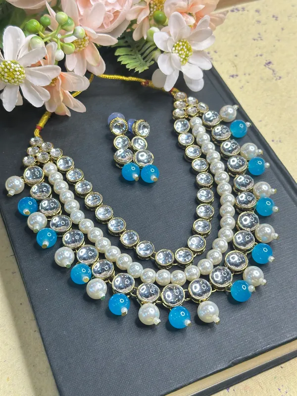 Alloy_Three_Layer_Blue_Jewellery_Set_For_Women
