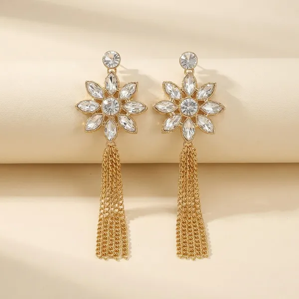 White_Beautiful_Long_Earring_Alloy_Drops_And_Danglers