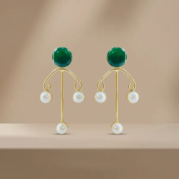 Dhivara_Anti_Tarnish_Green_Nalini_Earring