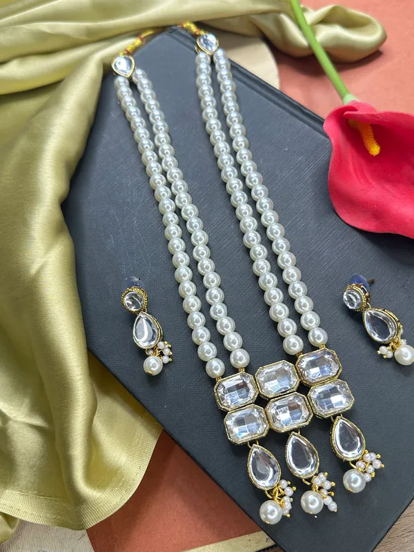 Two_Layer_White_Alloy_Jewellery_Set_For_Women