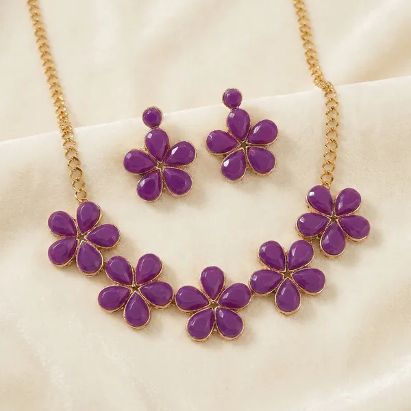 Purple_Alloy_Purple_Jewellery_Set_For_Women