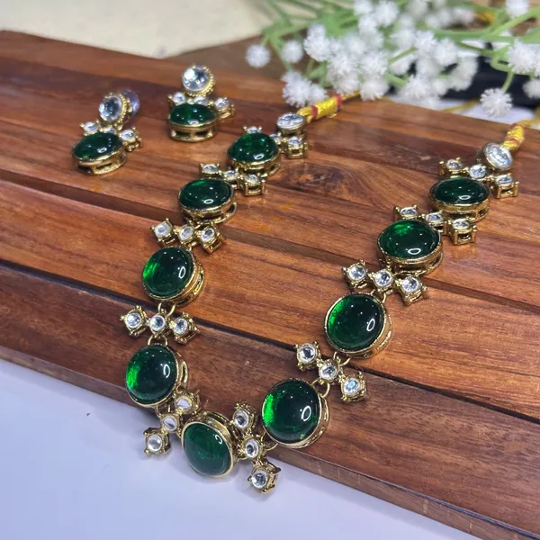 Green_Alloy_Metal_Copper_Plated_Necklace_Set