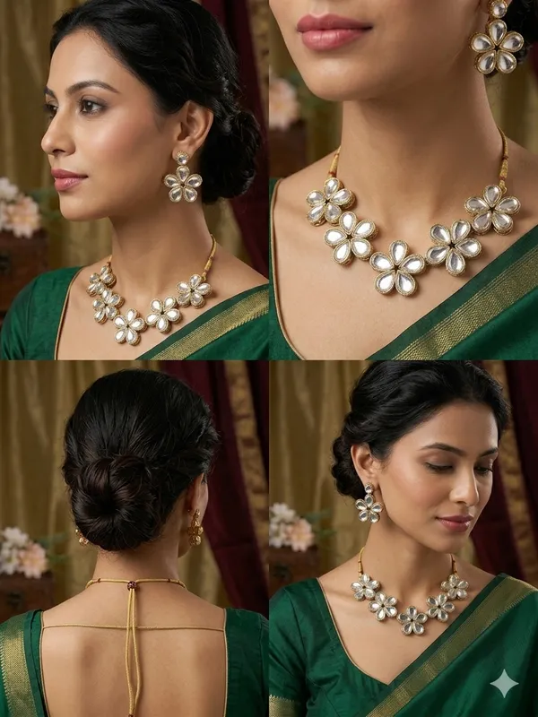 White_Alloy_Copper_Jewellery_Set_For_Women