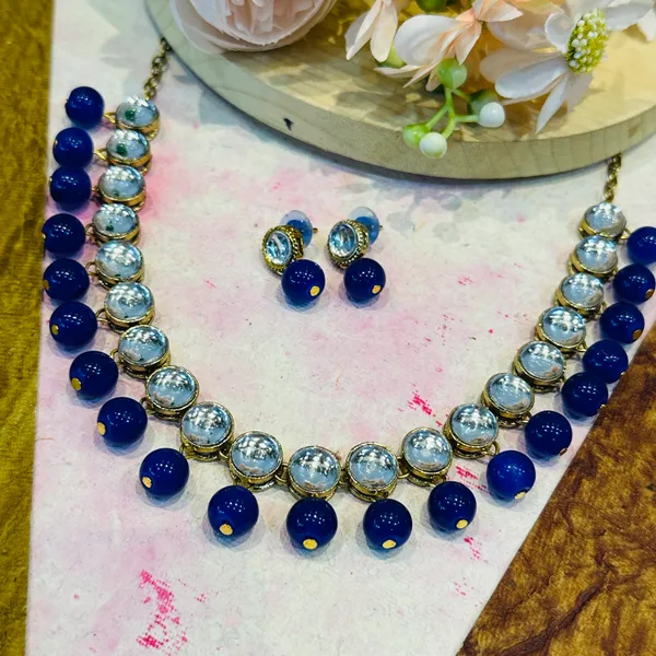 Blue_Alloy_Copper_Jewellery_Set_For_Women