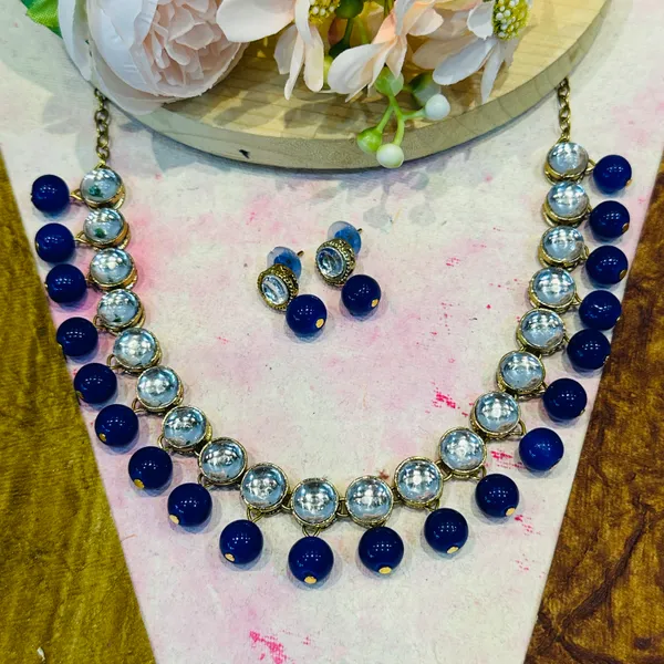 Blue_Alloy_Copper_Jewellery_Set_For_Women