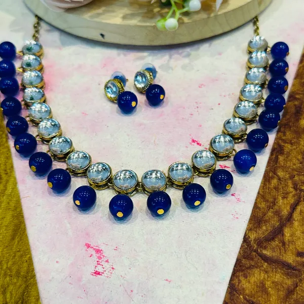 Blue_Alloy_Copper_Jewellery_Set_For_Women
