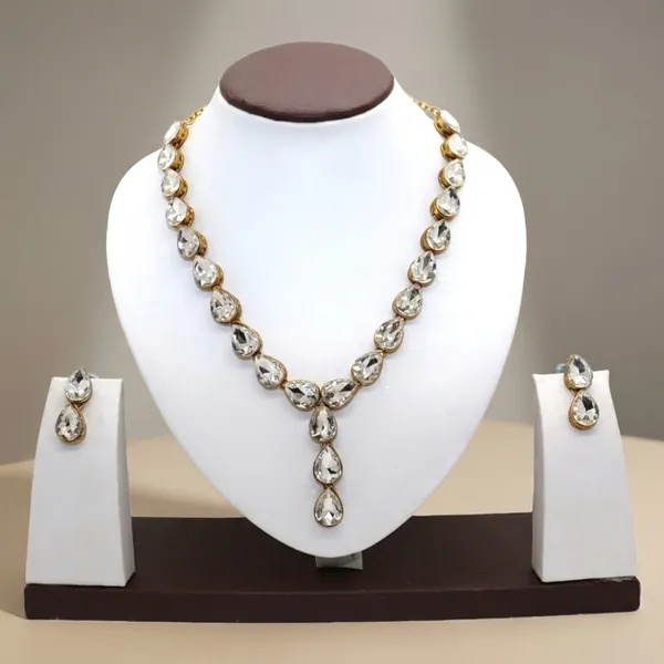 White_Metal_Copper_Jewellery_Set_For_Women
