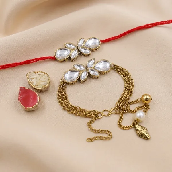 Dhivara_Couple_Rakhi_Combo_/_Pack_Of_2_Rakhi_With_Roli_Chawal